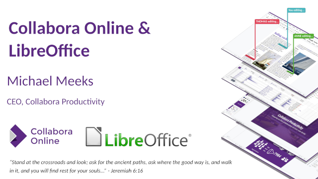 Collabora Productivity LibreOffice Conference Keynote (Plain PDF)