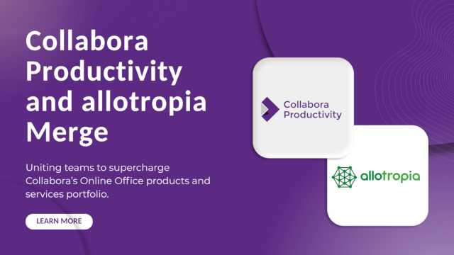 Collabora Productivity and allotropia merge teams