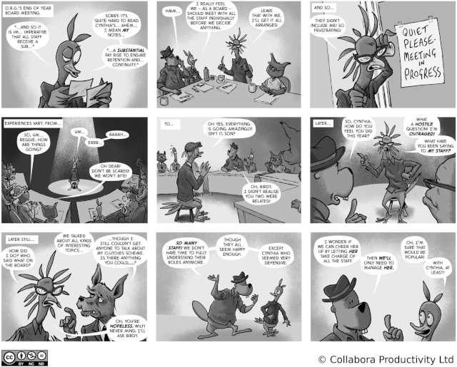 The Open Road to Freedom - strip#52 - managing ORG staff