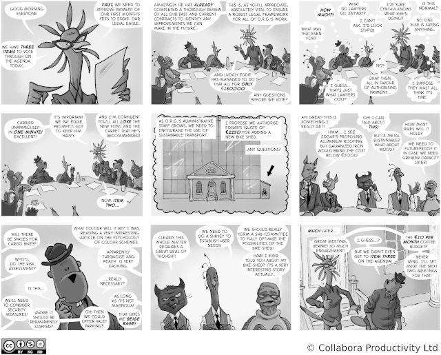 The Open Road to Freedom - strip#55 - Bike-shedding