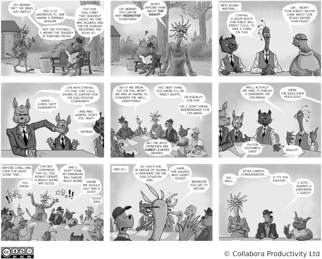 The Open Road to Freedom - strip#56 - Public statements