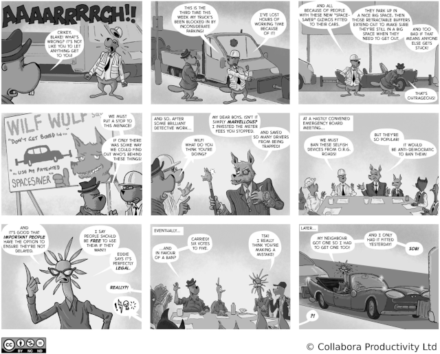 The Open Road to Freedom - strip#61 - Another tragedy of the commons