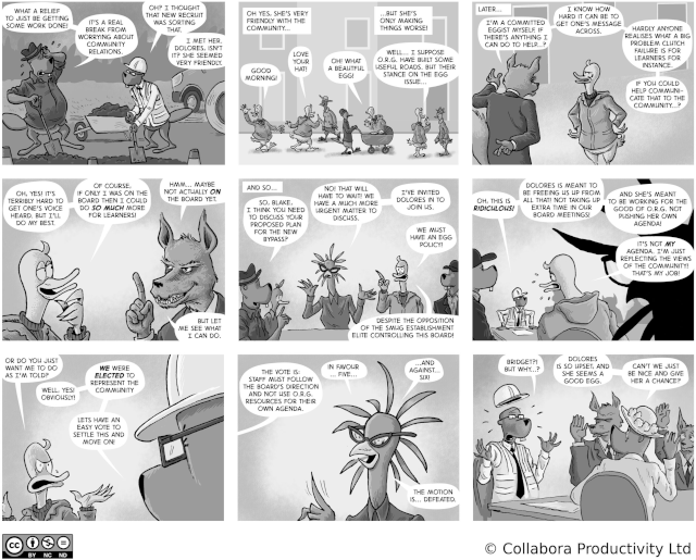 The Open Road to Freedom - strip#63 - Staff relations