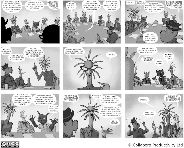 The Open Road to Freedom - strip#65 - Conflicts of interest