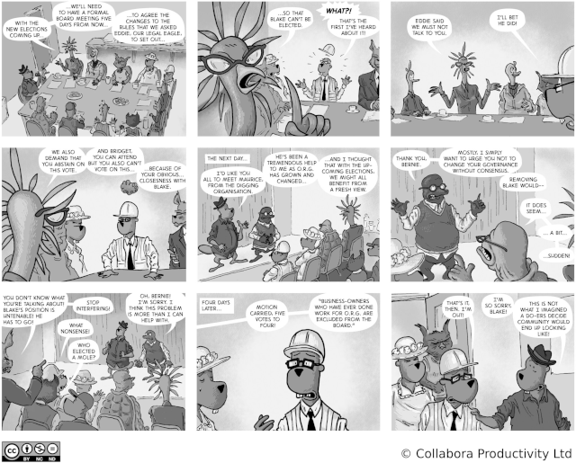 The Open Road to Freedom - strip#69 - Ejecting a do-er