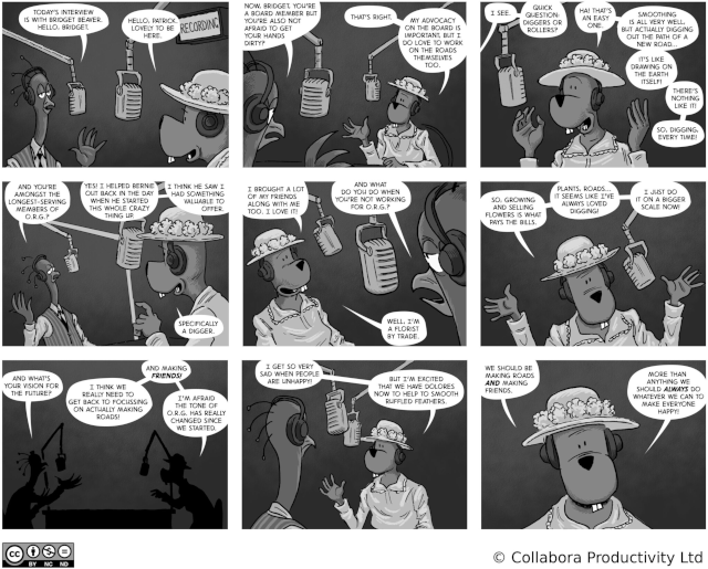 The Open Road to Freedom - strip#74 - an interview with Brigit