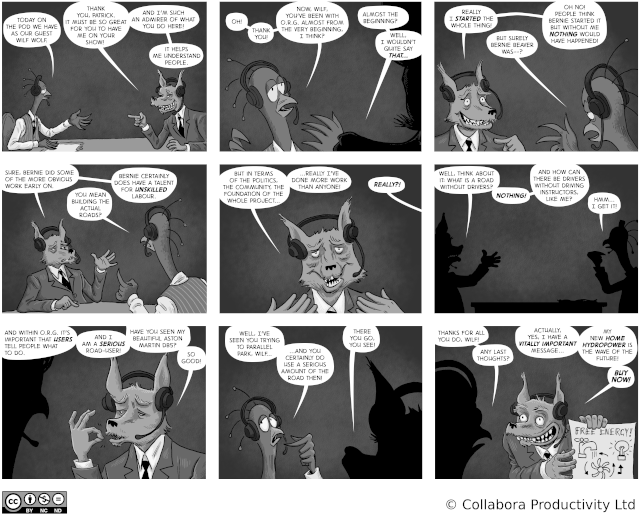 The Open Road to Freedom - strip#78 - An inteview with Wilf