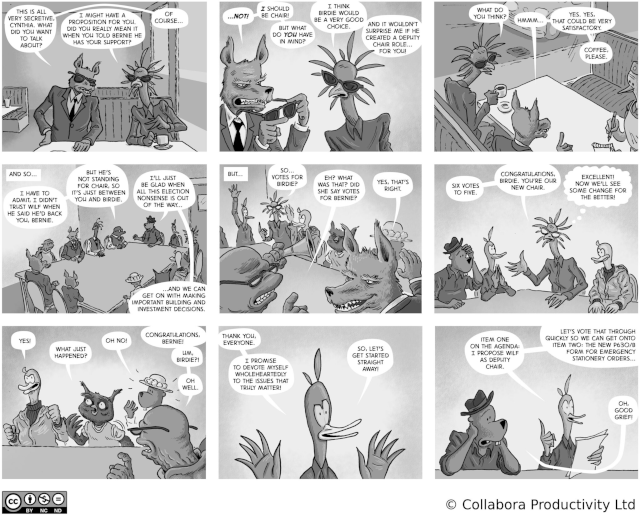 The Open Road to Freedom - strip#80 - Choosing a chair